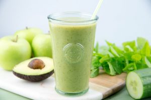 The Green Cleanse Smoothie gives you healthy and glowing skin