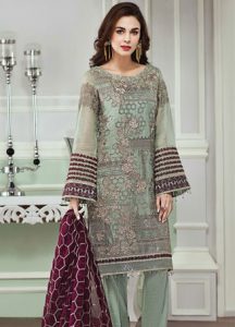 Chiffon dresses pakistani clearance 2018